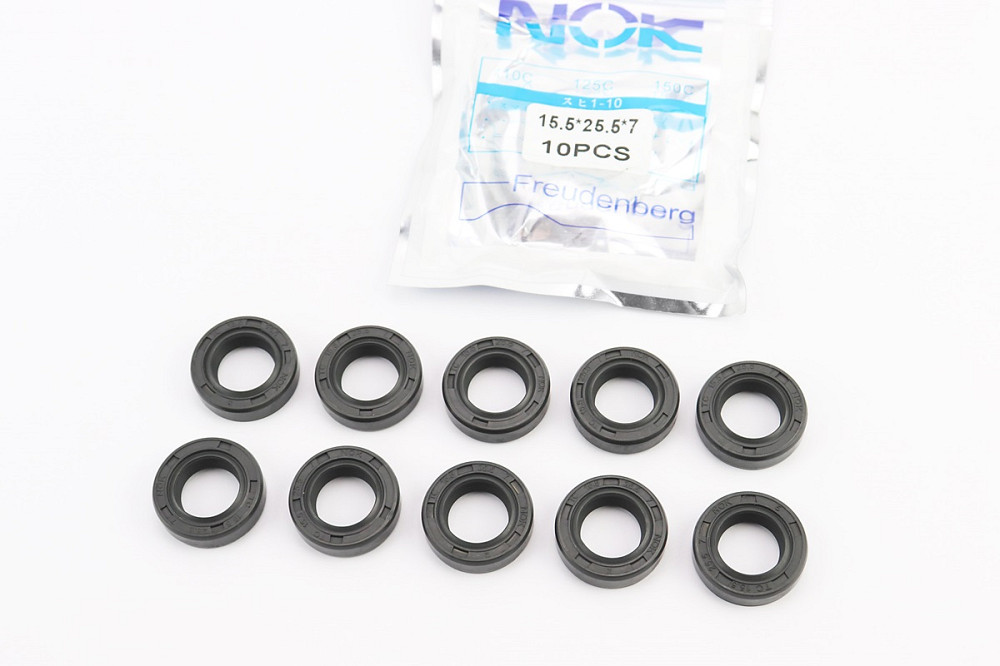 Сальник (15,5x25,5x7) к-кт 10шт, колінвала Honda DIO AF18, коричневі Киев - изображение 1