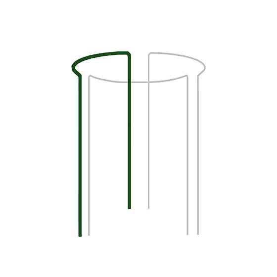 Опора для растений кольцевая 1/3 кола, 130см, Ø40см, TYRP340130 Киев