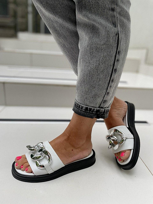 Sothby 's Шльопанці жіночі Sothby 's M-521 білі (літо, шкіра натуральна) (4685) лише 37р.38р. Коломыя - изображение 7