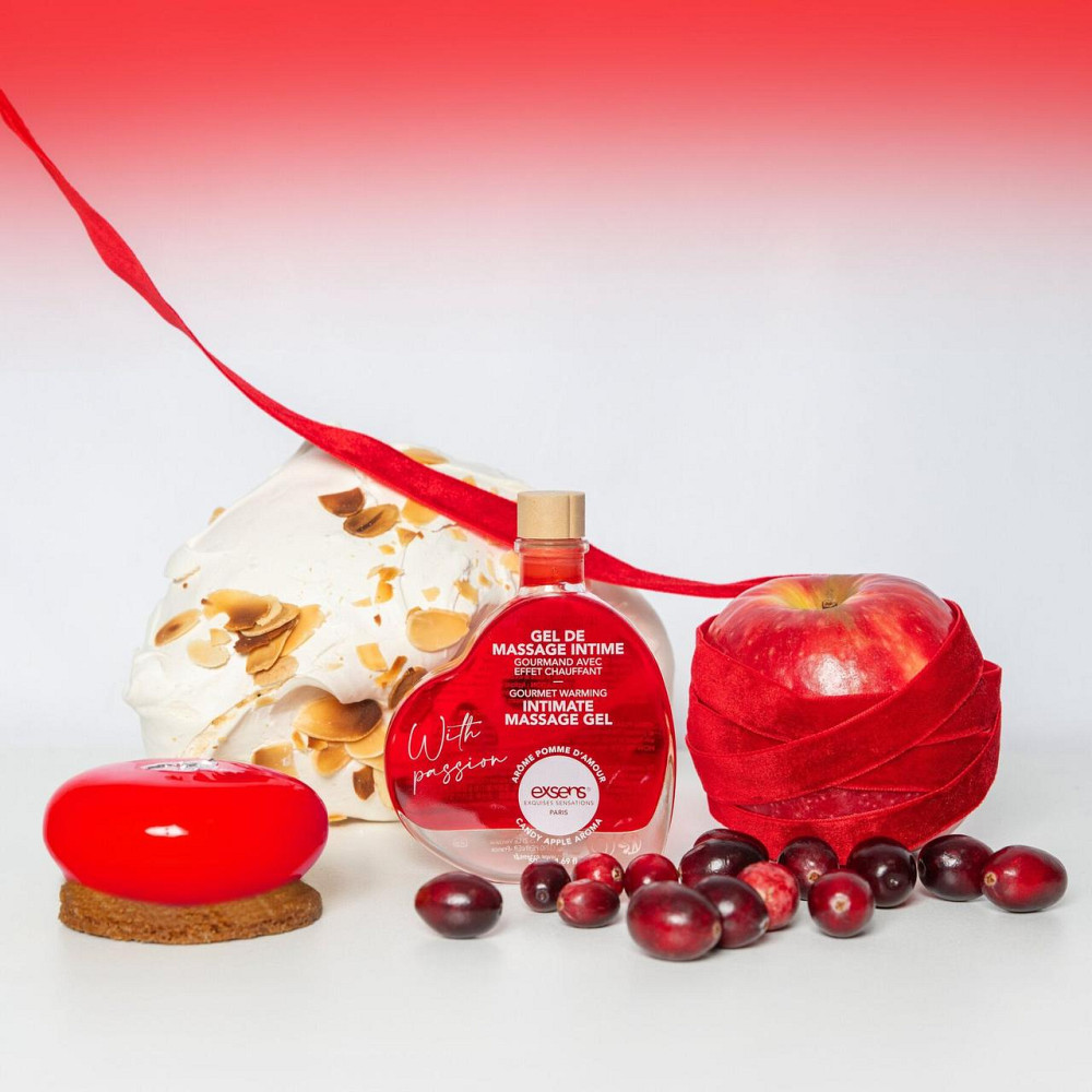 Розпродаж!!! Масажний гель EXSENS With Passion Candy Apple 50 мл (термін 04.2027) Sex Aura Київ - фото 3