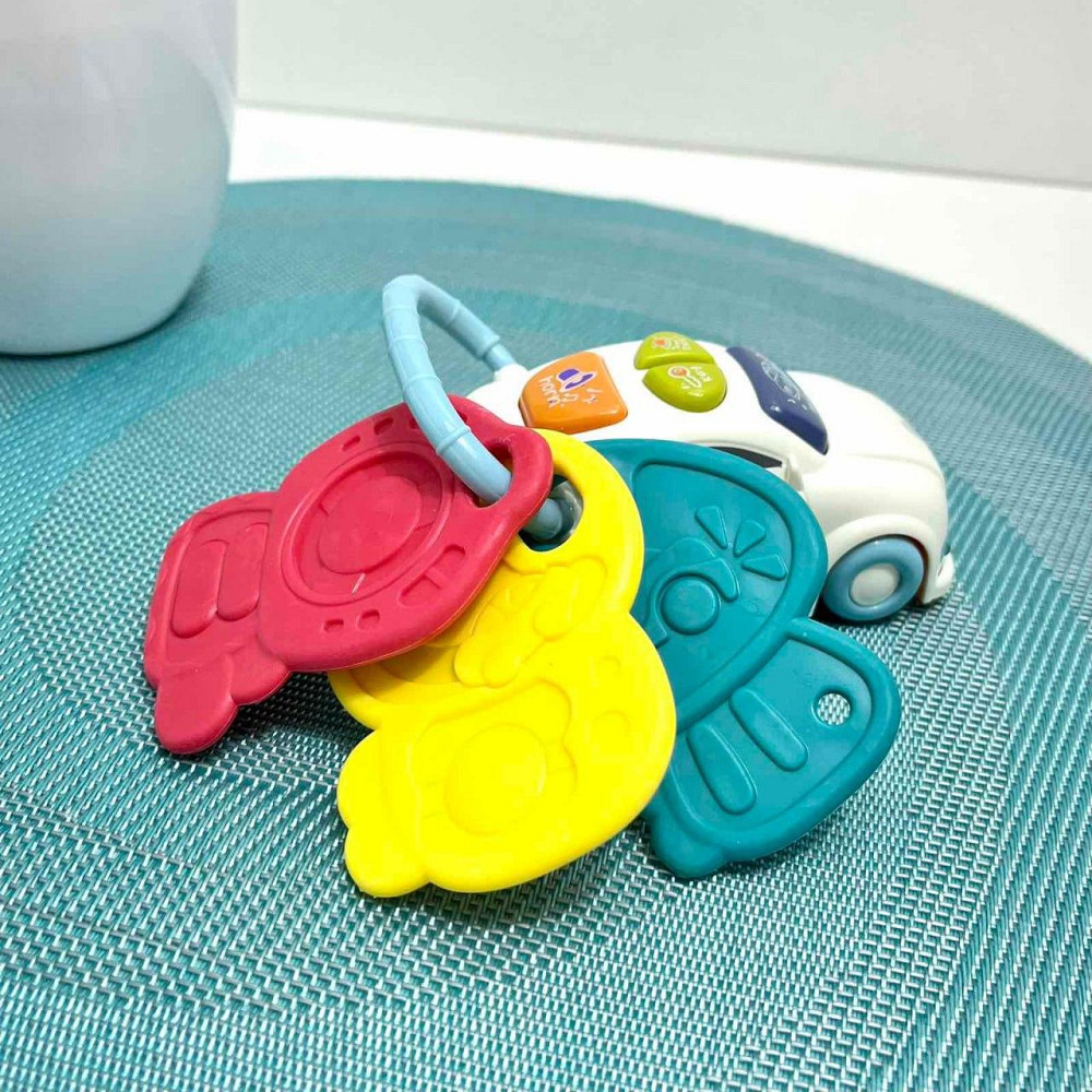 Набір ігровий Limo Toy піаніно машинка брелок музика звук українські вірші світло Блакитний (FT 0027) Чернигов - изображение 8