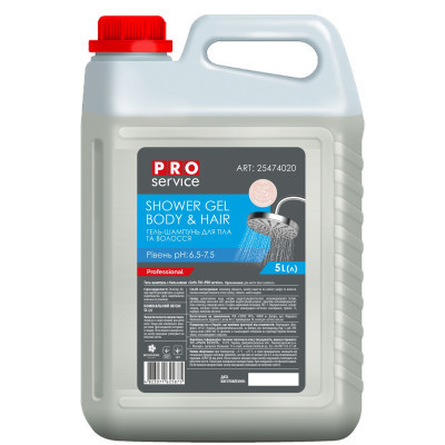 Гель для душу PRO service для тіла і волосся Soft 5 л (4823071625875) Вінниця - фото 1