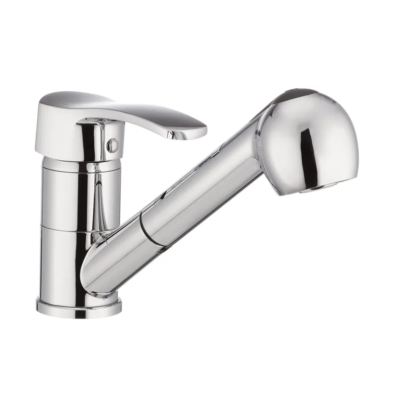 Кухонный смеситель Haiba Focus 014 с выдвижной лейкой HB0129 Харьков - изображение 1