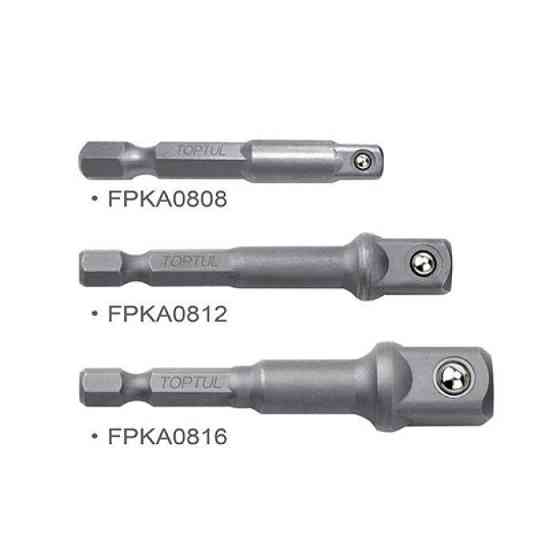 Набір перехідників під шурупокрут 1/4" 3 од. TOPTUL (1/4", 3/8", 1/2") GAAR0301 Чернігів
