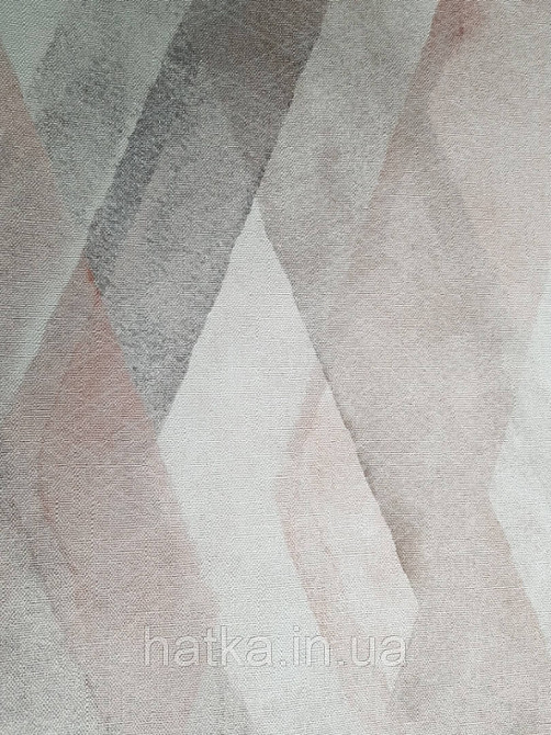 Шпалери вінілові на флізеліні Marburg Shades 0.53х10 смуги зиґзаґ розмиті з ефектом старіння коричневі чорні сірі Київ - фото 1