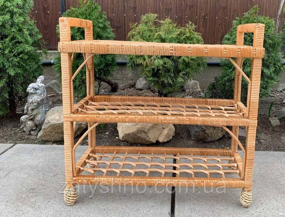 Полиця плетена для взуття на 3 яруси Київ - фото 3