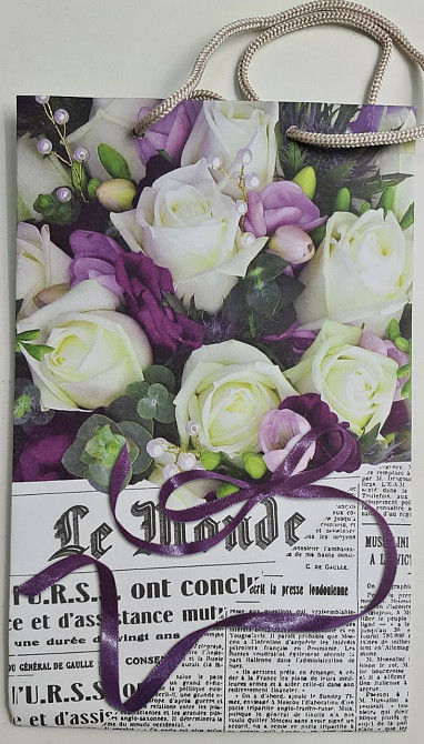 Бумажный пакет подарочный Средний 17/26/8 (артSV-181) (12 шт) Харьков - изображение 2