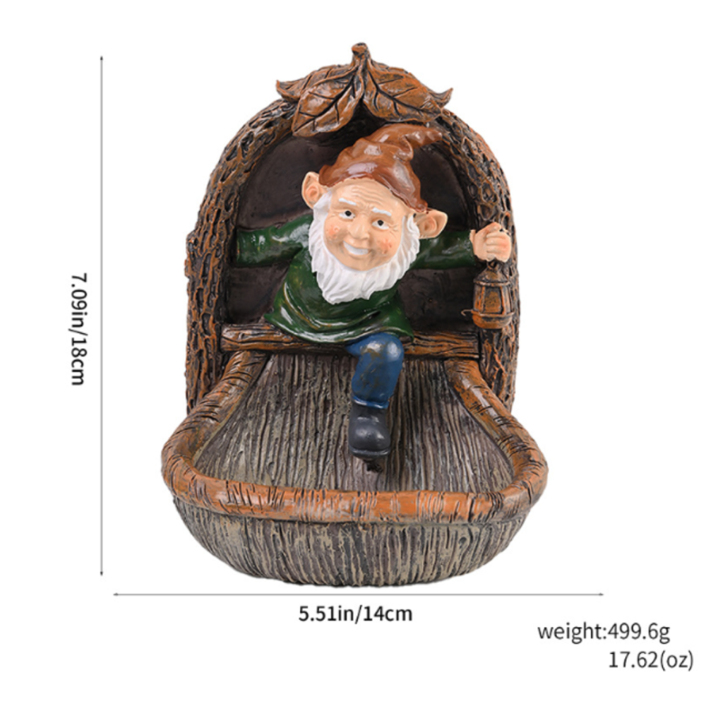 Садовая кормушка для птиц Гном 18 х 14 см Полистоун. Одесса - изображение 2