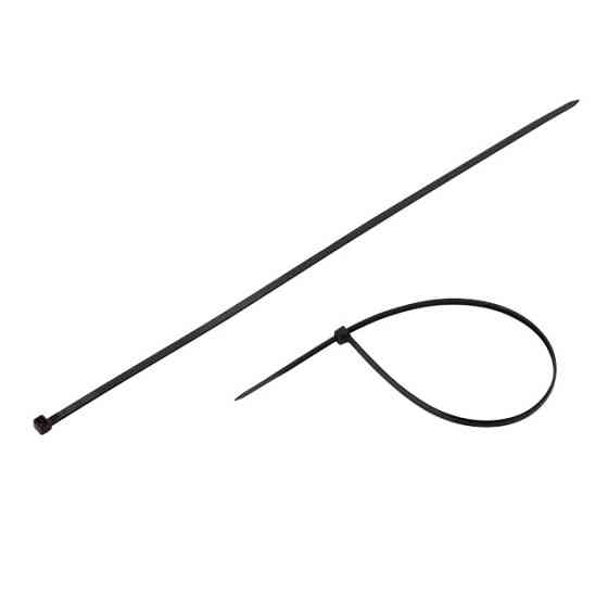 Хомут пластиковый, 4,8×350 мм, 100 шт/упак, черный INTERTOOL TC-4836 Киев