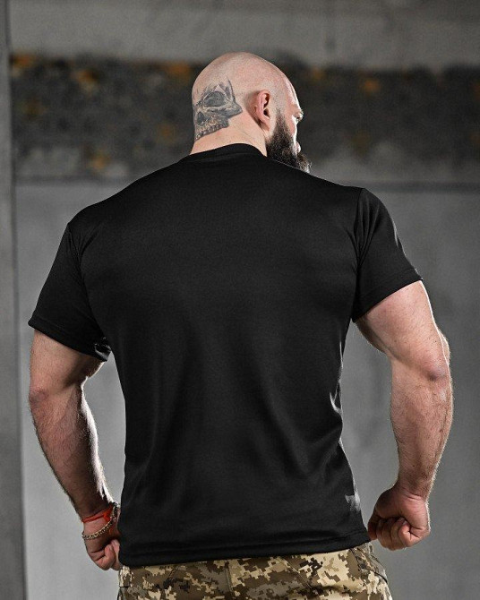 Тактична потовідвідна футболка veres чорна ДЛ6296 Одеса - фото 3