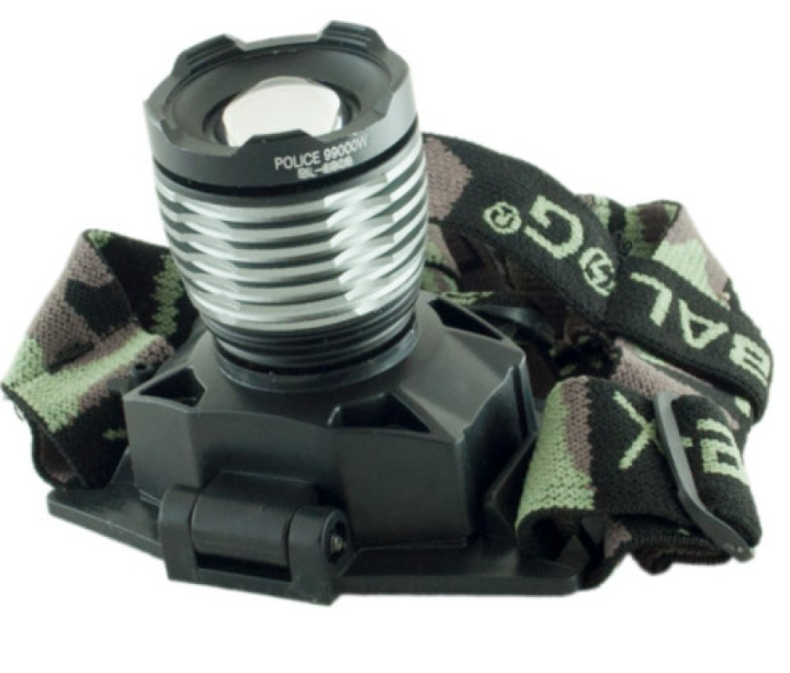 Ліхтарик налобний BAILONG BL-6908-2 з УФ 4 режими роботи, вбудований акумлятор, ZOOM 2588 Одеса - фото 3