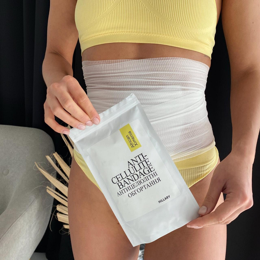 Набор Антицеллюлитные обертывания + жидкость с маслом ксимении Hillary Anti-cellulite African Ximenia (12 процедур) Киев - изображение 18