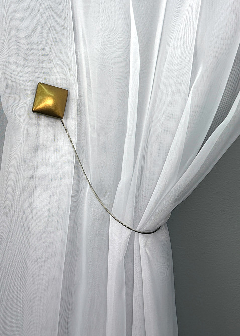 Магниты для штор и гардин Квадрат набор 2 шт Бронзовый (81-282) Киев - изображение 4