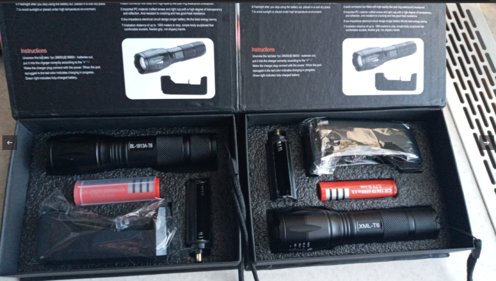 Ліхтарик ручний BAILONG BL-1831-T6, анодований алюміній, 5 режимів роботи Одеса - фото 9