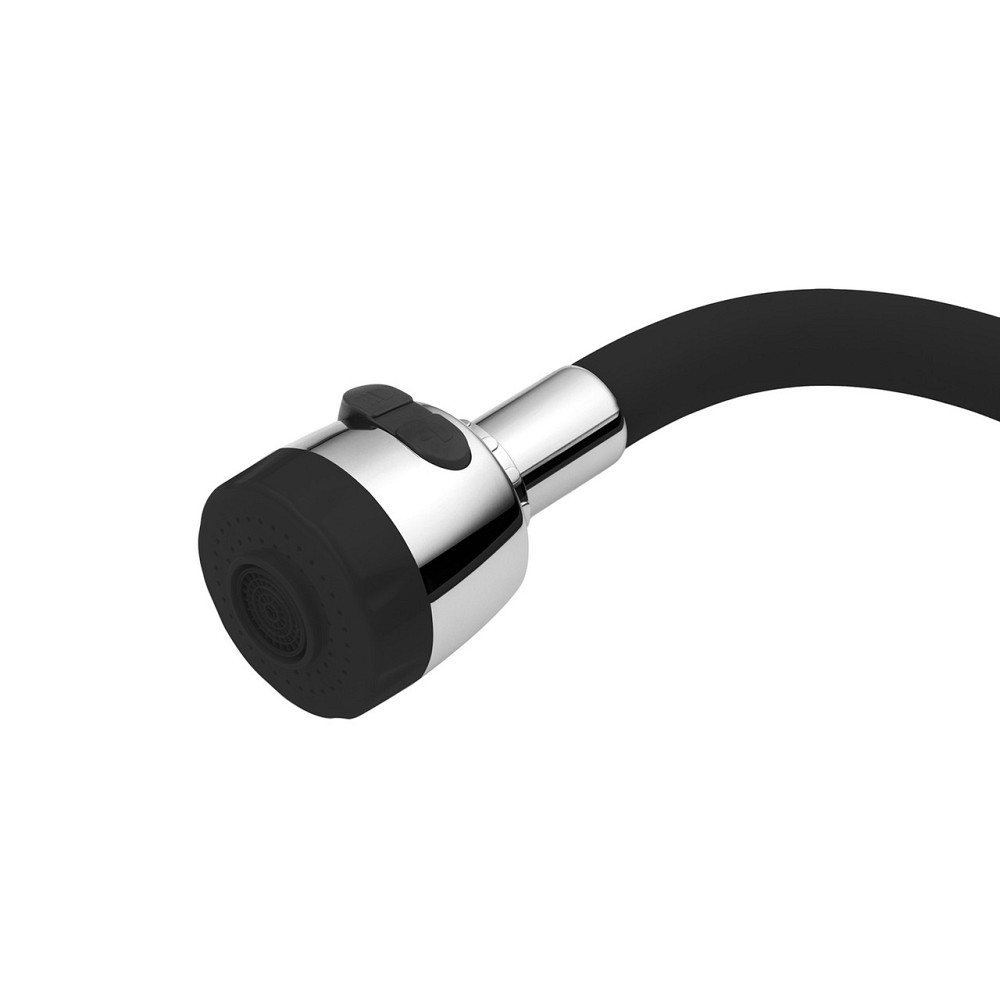 Смеситель для кухни Agua Sevilla гибкий - C039NGR хром/чёрный Киев - изображение 5