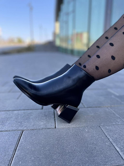 Lino Marano Черевики жіночі Lino Marano чорні еко-шкіра каблук 6см 35р.-37р. (4815) Коломия - фото 3