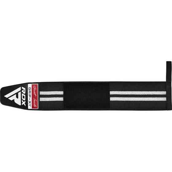 Бинти для зап'ястя (кистьові бинти) RDX GYM WRIST WRAP R11 BLACK/WHITE Кам'янське