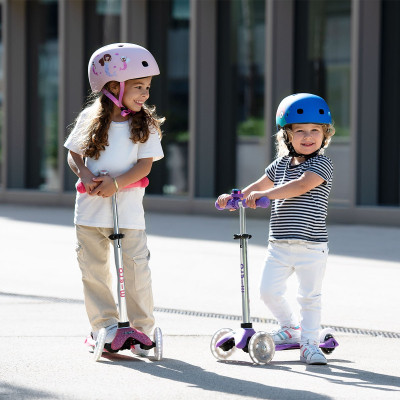 Самокат Micro Mini Deluxe Fairy Glitter LED Рожевий (MMD208) Вінниця - фото 2