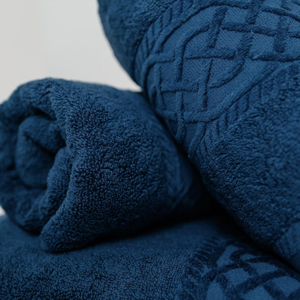 Набір Махрових рушників , Махра,Синій, 50/90 та 70/140 Київ - фото 4