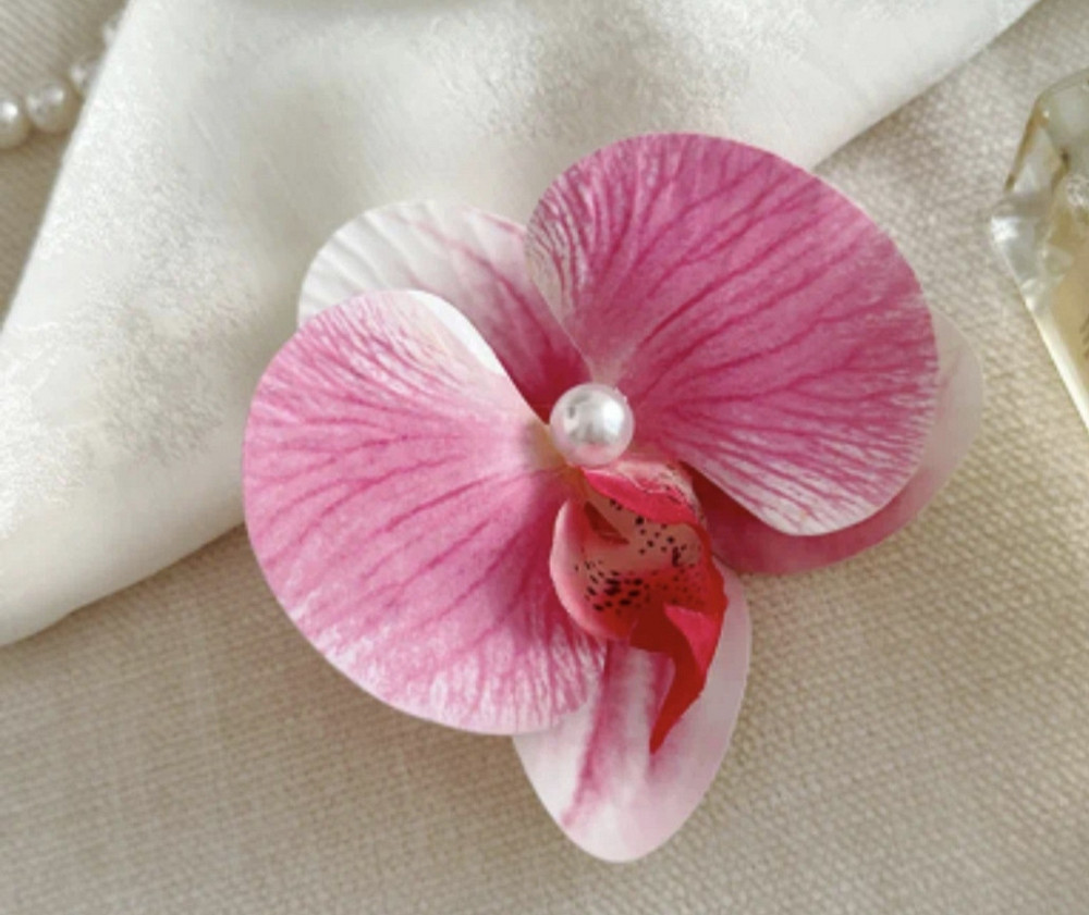 Затискач для волосся Орхідея Рожевий Сміла - фото 1
