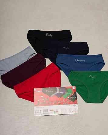 Набір жіночих трусиків тижнів батал у рубчик 7 шт Nicoletta 724160 3XL Київ
