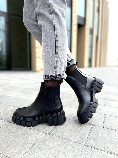 Черевики жіночі GREMMY чорні шкіра натуральна висота 13 см (604/2) Коломыя - изображение 5