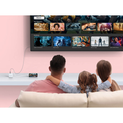 Зарядний пристрій AVerMedia GC313 CORE GO 100W 2хUSB-С 1хUSB-A 1xHDMI white (40AAGC313AWP) Вінниця - фото 11