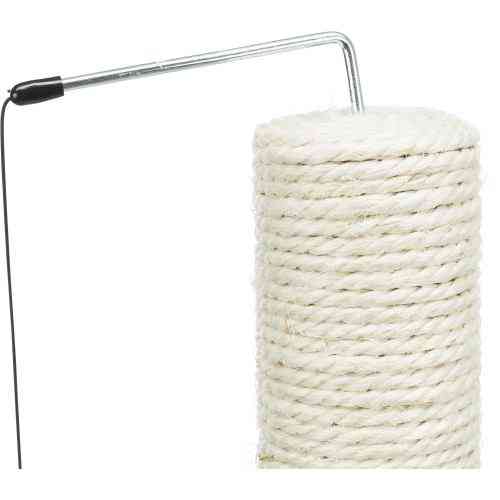 Царапка-столбик Trixie для кошек с игрушкой на веревке и мышкой на пружине сизаль/плюш 40х30х50 см Киев