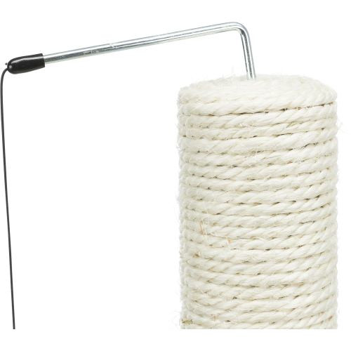 Дряпка-стовпчик Trixie для котів з іграшкою на мотузці та мишкою на пружині сизаль/плюш 40х30х50 см Київ - фото 5