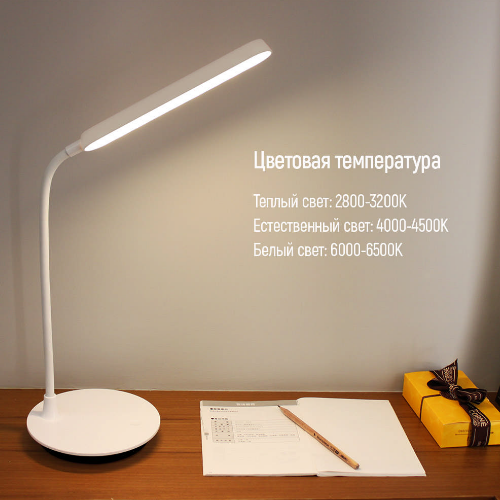 Лампа настільна LED з вбудованим акумулятором білий Portable & Flexible 360 ColorWay Житомир - фото 11