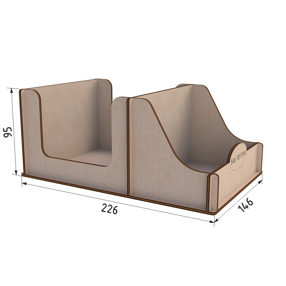 Салфетница EKOSTAR деревянная 226х146х95 Киев - изображение 7