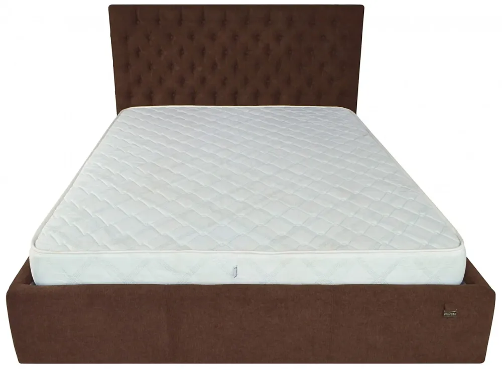 Кровать Cambridge Comfort 140 х 200 см Мисти Chocolate С подъемным механизмом и нишей для белья Темно-коричневый Днепр - изображение 20