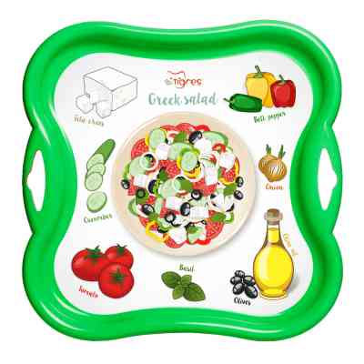 Игровой набор Tigres набор столовой посуды Салат на подносе желтый (39898) Винница
