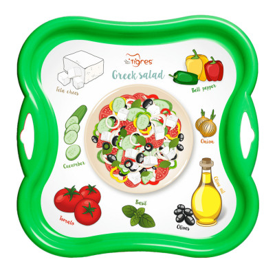 Ігровий набір Tigres набір посуду столовий Салат на підносі жовтий (39898) Вінниця - фото 3
