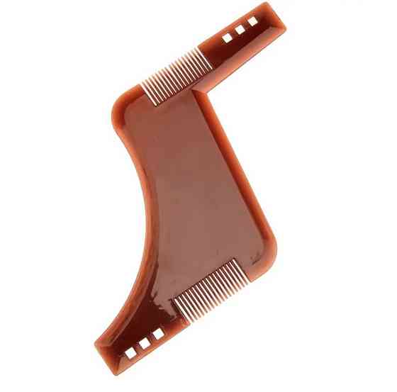 Шаблон для бороды, трафарет для бороды и усов, стайлер, триммер для бороды, коричневый Киев