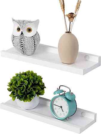 Полка Gieanoo Floating Shelf 30×13×5 см белая набор 2 шт массив сосны плавающая планка для картин до 21 кг Киев