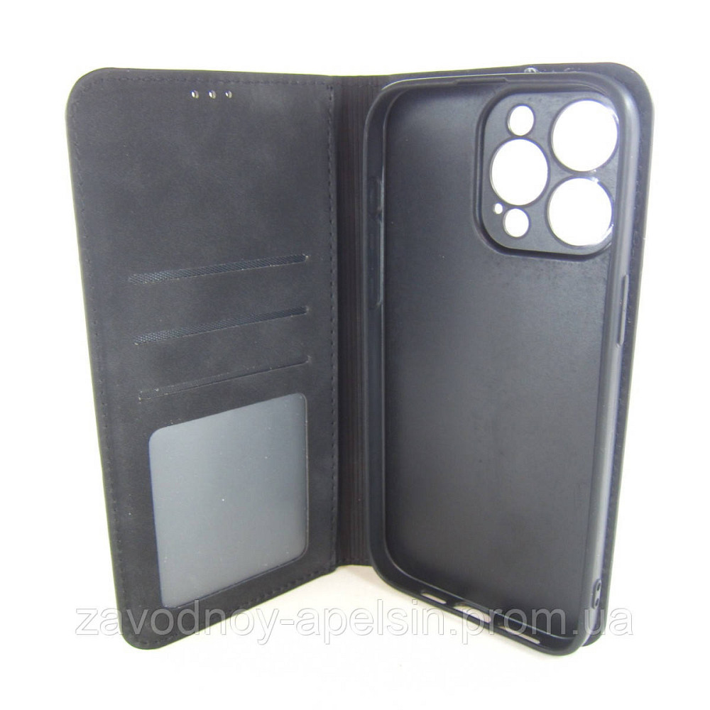 Чехол книжка iPhone 16 Pro Max Защита камеры (черный) Одесса - изображение 3