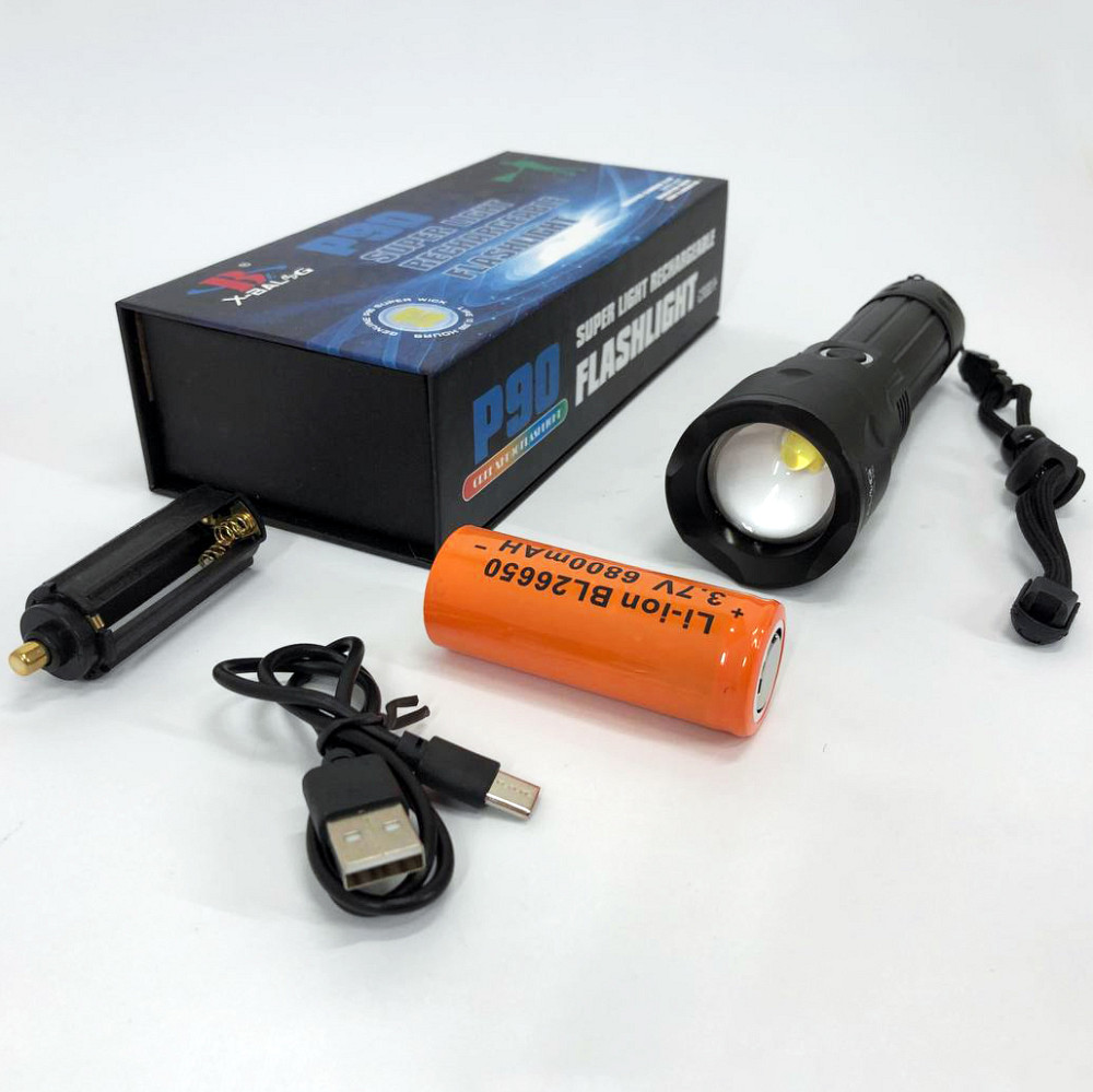 Карманный тактический фонарик Bailong, Компактный аккумуляторный фонарь, Светильник пылевлагозащищённый YW-15 Ивано-Франковск - изображение 3