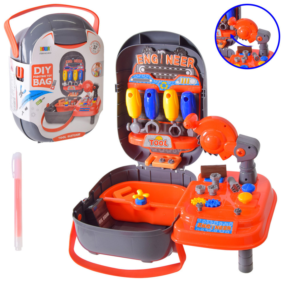Игровой набор инструментов 8033 Чемодан 29*21*13см Винница - изображение 1