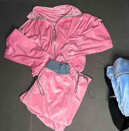 Женский стильный повседневный костюм из нежного велюра Барби, 42/44 Одесса