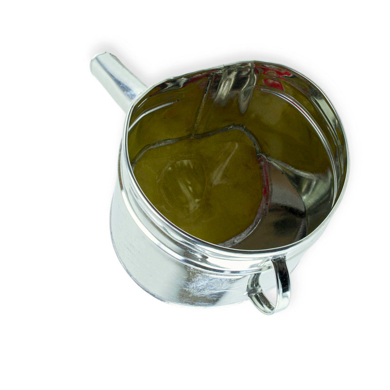 Лейка топлива металл - носик изогнутый толстый 