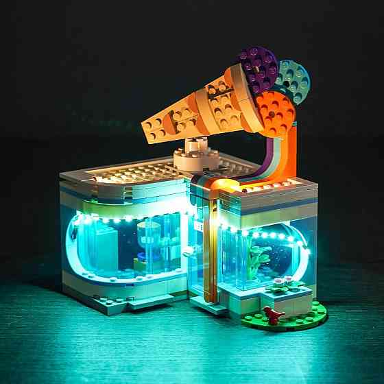 Світлодіодний набір сумісний з Lego 60363 Ice-Cream Shop багатобарвний RGB USB/на батарейках комплект підсвітки з пультом для Lego Київ
