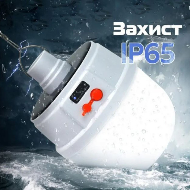 Переносной кемпинговый светильник JD 2022 LED лампа на аккумуляторе с солнечной панелью для отдыха Київ - фото 6