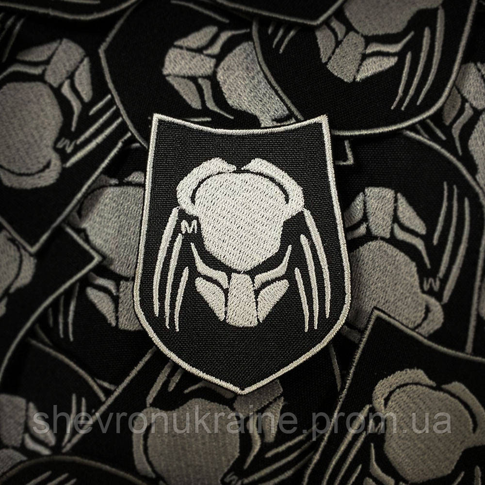 Шеврон ХИЩНИК (Форма щит. На липучке) Размер 8x7.5см Киев - изображение 2