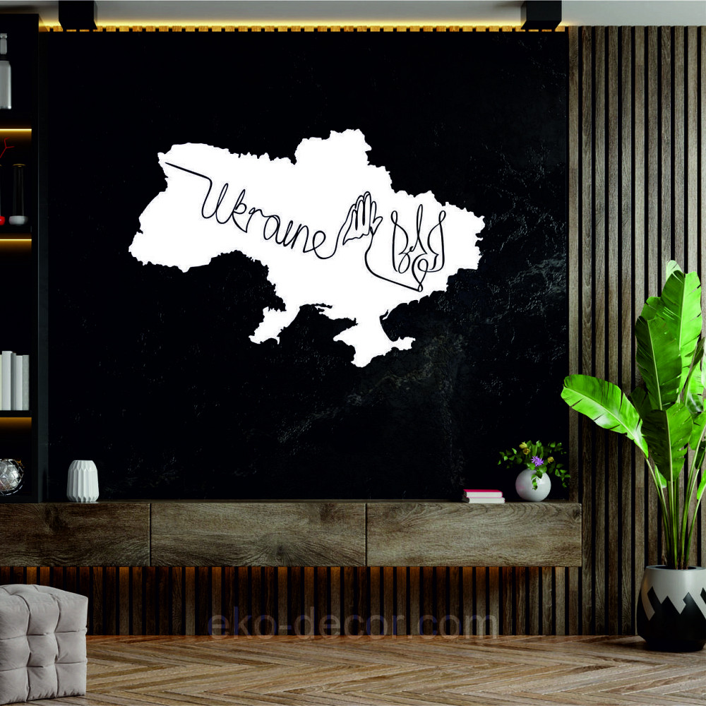 Декоративное настенное Панно «Украина» Декор на стену 90*60 см, Белый Киев - изображение 4