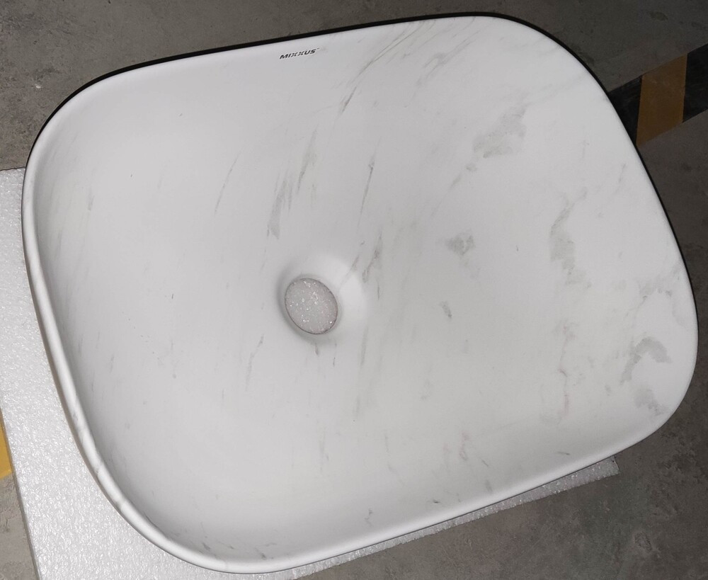 Раковина накладна Mixxus Premium DIVERSE-0112 MARBLE 455х325х135mm   ( MP6543 ) 37117 Харьков - изображение 2