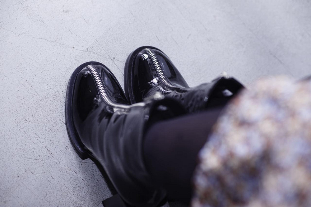 Лаковані черевики жіночі шкіряні на підборах демісезонні весна осінь, чорні на блискавці р. 37- Коломия - фото 7