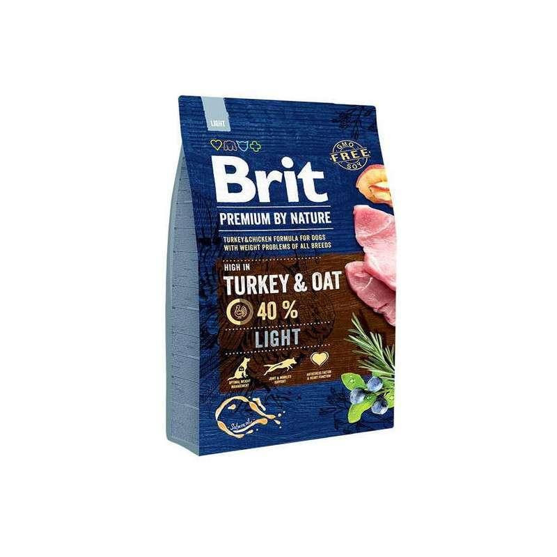 Brit Premium by Nature Light Turkey Oats (Брит Премиум Нечурал Лайт Индейка) корм для собак с лишним весом 3 кг. Запорожье - изображение 1