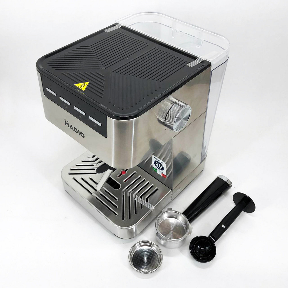 Домашняя кофеварка для приготовления напитков MAGIO MG-453 960 Вт, Кофемашина рожковая с кофемолкой CA-19 Львов - изображение 8
