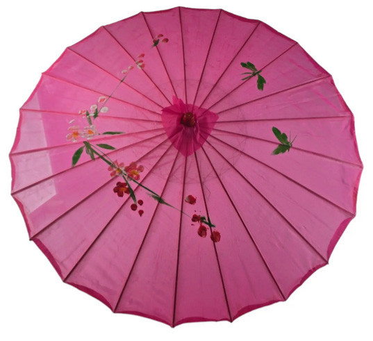 Парасолька сувенірна малинова Київ - фото 1